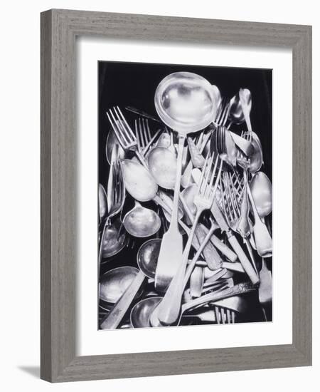 Silver Spoons and Forks-Graeme Harris-Framed Photographic Print