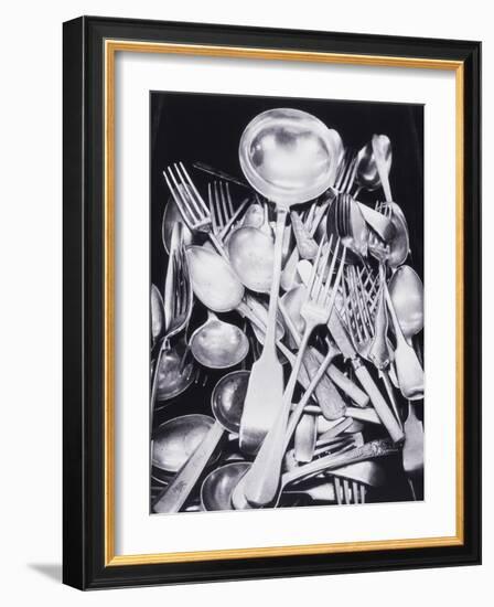 Silver Spoons and Forks-Graeme Harris-Framed Photographic Print