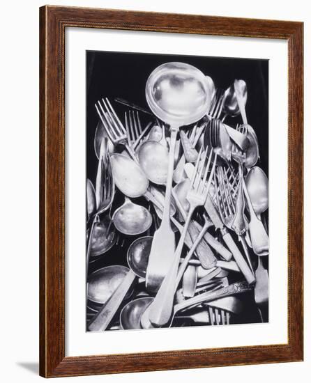 Silver Spoons and Forks-Graeme Harris-Framed Photographic Print