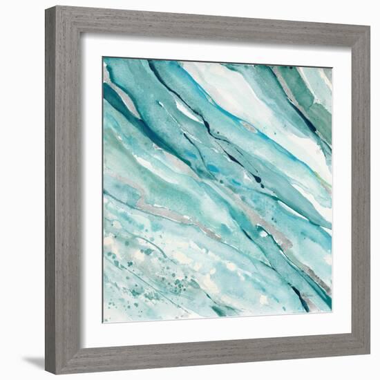 Silver Springs I Blue Green-Albena Hristova-Framed Art Print