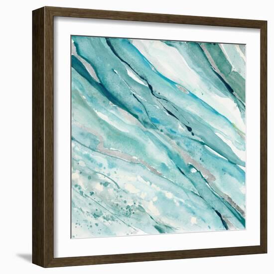 Silver Springs I Blue Green-Albena Hristova-Framed Art Print