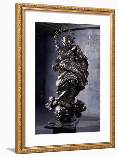 Silver Statue of Immaculate Conception, Treasury of St Lawrence-null-Framed Giclee Print