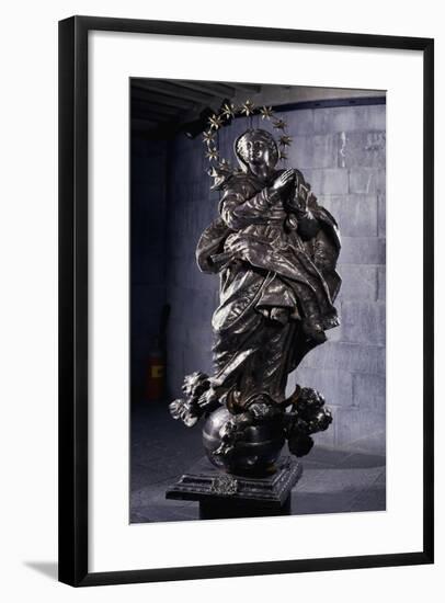 Silver Statue of Immaculate Conception, Treasury of St Lawrence-null-Framed Giclee Print