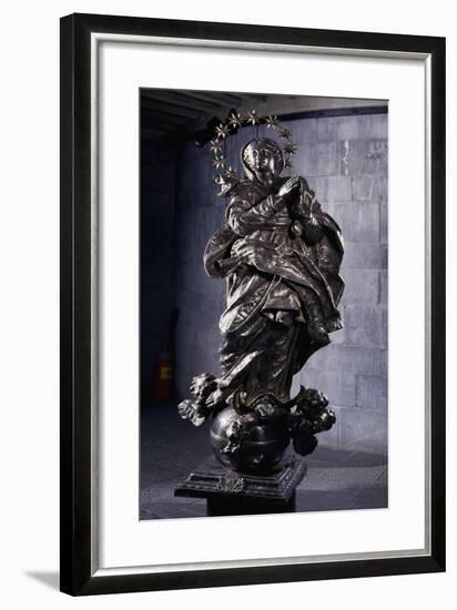 Silver Statue of Immaculate Conception, Treasury of St Lawrence-null-Framed Giclee Print