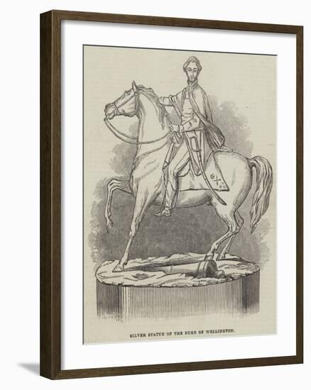 Silver Statue of the Duke of Wellington-null-Framed Giclee Print