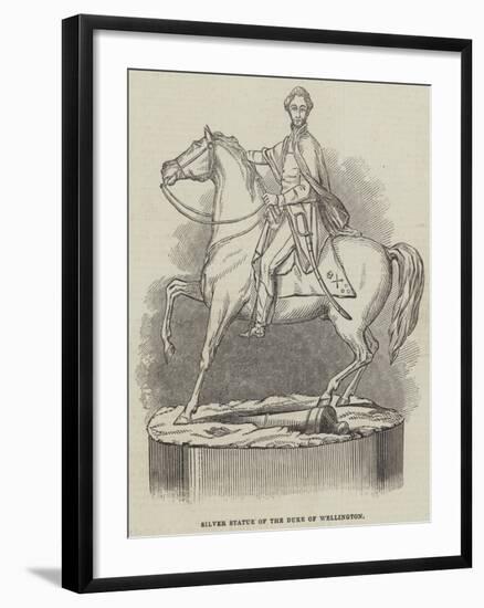 Silver Statue of the Duke of Wellington-null-Framed Giclee Print