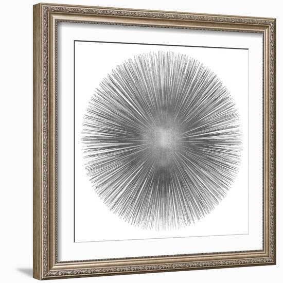 Silver Sunburst I-Abby Young-Framed Art Print