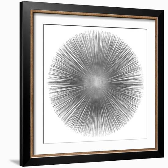 Silver Sunburst I-Abby Young-Framed Art Print