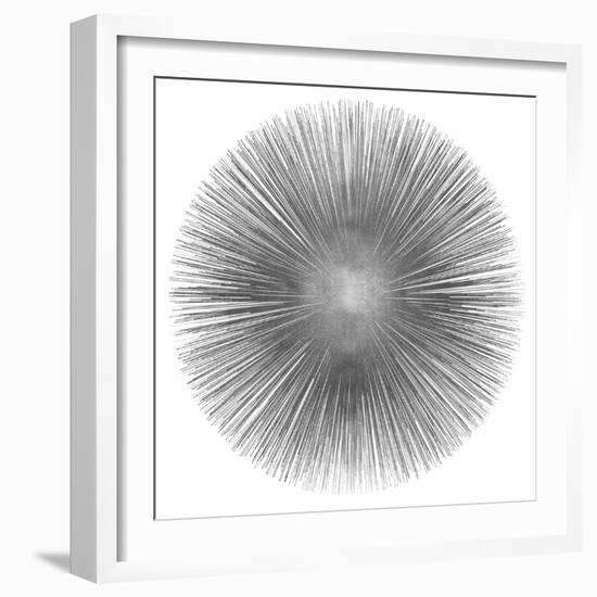 Silver Sunburst I-Abby Young-Framed Art Print