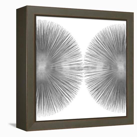 Silver Sunburst II-Abby Young-Framed Stretched Canvas