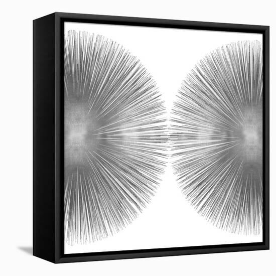 Silver Sunburst II-Abby Young-Framed Stretched Canvas