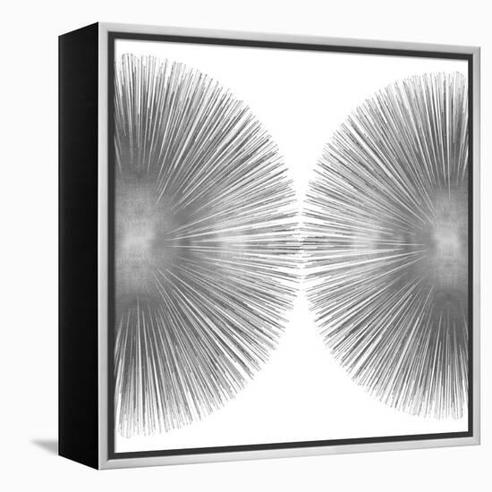 Silver Sunburst II-Abby Young-Framed Stretched Canvas