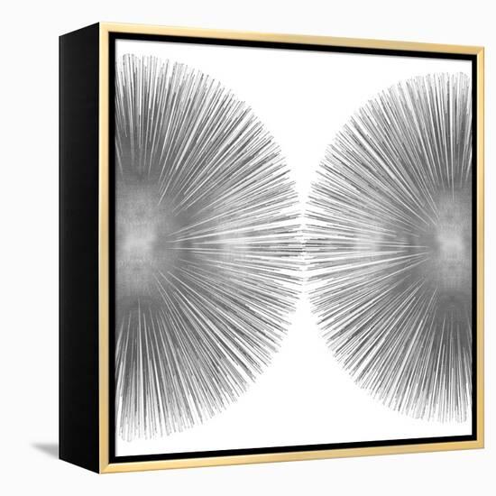 Silver Sunburst II-Abby Young-Framed Stretched Canvas