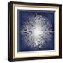 Silver Sunburst on Blue I-Abby Young-Framed Giclee Print