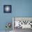 Silver Sunburst on Blue I-Abby Young-Mounted Art Print displayed on a wall