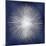 Silver Sunburst on Blue I-Abby Young-Mounted Art Print