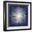 Silver Sunburst on Blue I-Abby Young-Framed Art Print