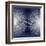 Silver Sunburst on Blue II-Abby Young-Framed Art Print