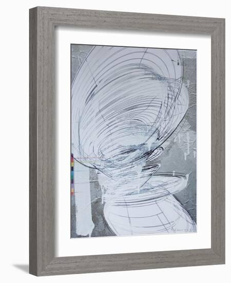 Silver Swirl 4-Enrico Varrasso-Framed Art Print