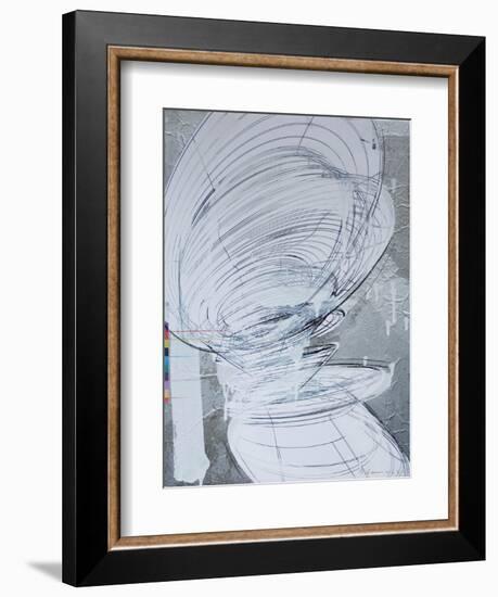 Silver Swirl 4-Enrico Varrasso-Framed Art Print