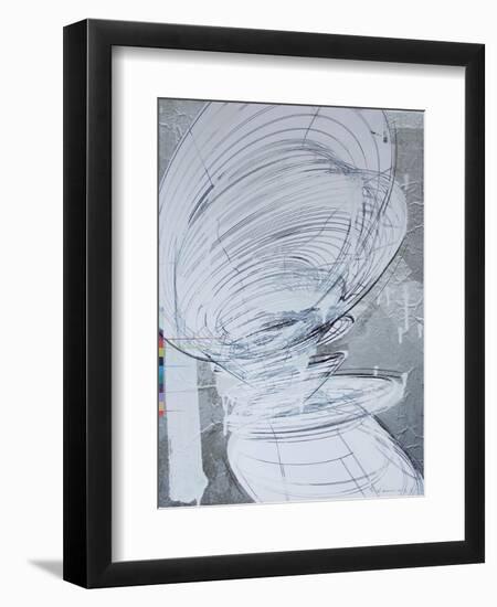 Silver Swirl 4-Enrico Varrasso-Framed Art Print