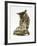 Silver Tabby Kitten Looking at a Hermann's Tortoise Walking-Jane Burton-Framed Photographic Print