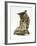 Silver Tabby Kitten Looking at a Hermann's Tortoise Walking-Jane Burton-Framed Photographic Print