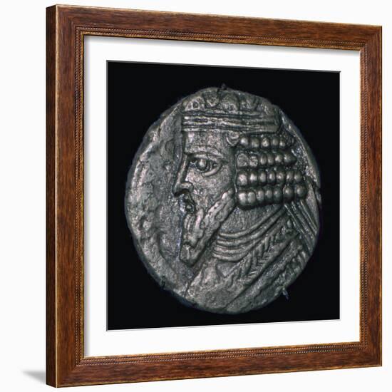 Silver tetradrachm of King Gotarzes II of Parthia (ruled 41 to 51), 1st century. Artist: Unknown-Unknown-Framed Giclee Print