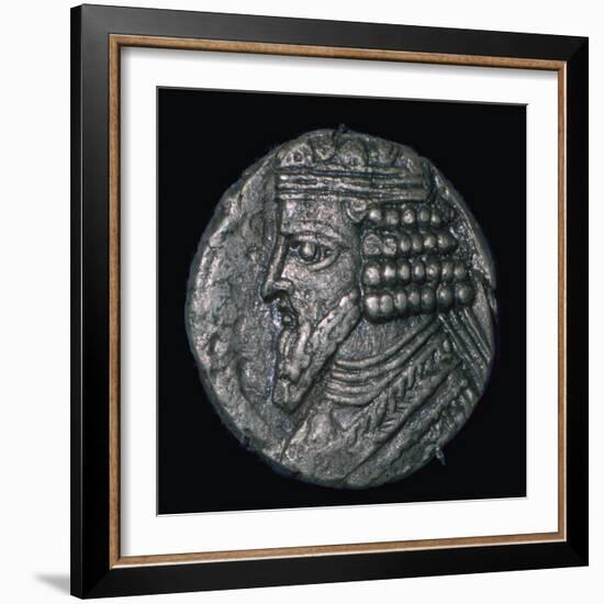 Silver tetradrachm of King Gotarzes II of Parthia (ruled 41 to 51), 1st century. Artist: Unknown-Unknown-Framed Giclee Print