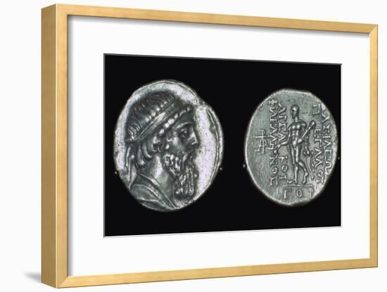 Silver tetradrachm of Mithradates I, Parthian, from Iran, 171-138 BC. Artist: Unknown-Unknown-Framed Giclee Print