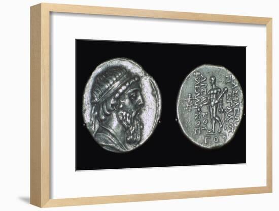 Silver tetradrachm of Mithradates I, Parthian, from Iran, 171-138 BC. Artist: Unknown-Unknown-Framed Giclee Print