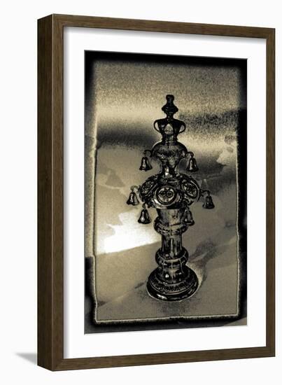 Silver Torah Handle, 2015-Joy Lions-Framed Giclee Print