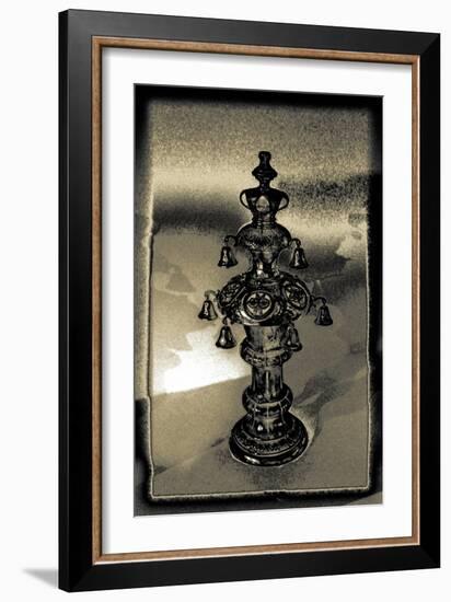 Silver Torah Handle, 2015-Joy Lions-Framed Giclee Print