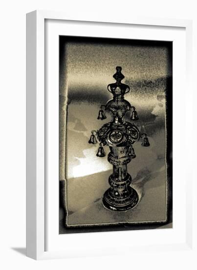 Silver Torah Handle, 2015-Joy Lions-Framed Giclee Print