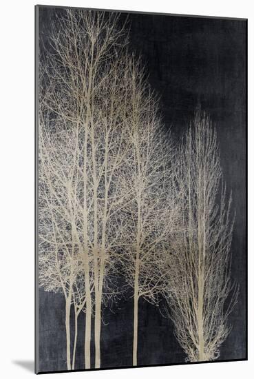 Silver Tree Silhoutte I-Kate Bennett-Mounted Art Print