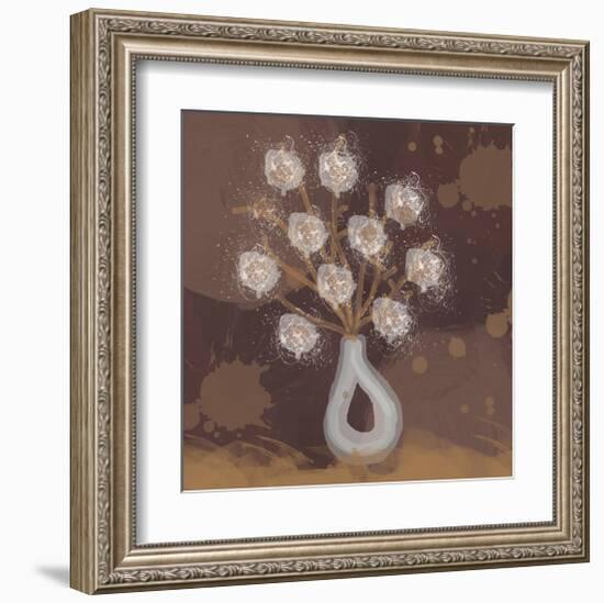 Silver Vase II-Irena Orlov-Framed Art Print