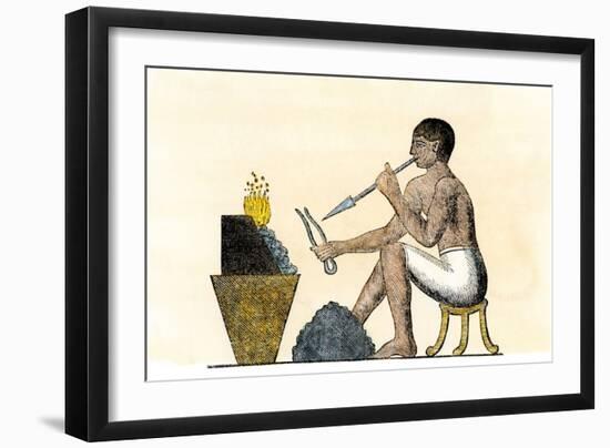 Silver-Working Gold, Ancient Egypt.-null-Framed Giclee Print