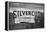 Silvercup Studios Sign in Long Island City, NY in Black and White-null-Framed Stretched Canvas