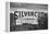 Silvercup Studios Sign in Long Island City, NY in Black and White-null-Framed Stretched Canvas