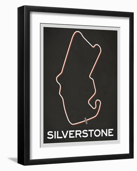 Silverstone Race Course-null-Framed Art Print