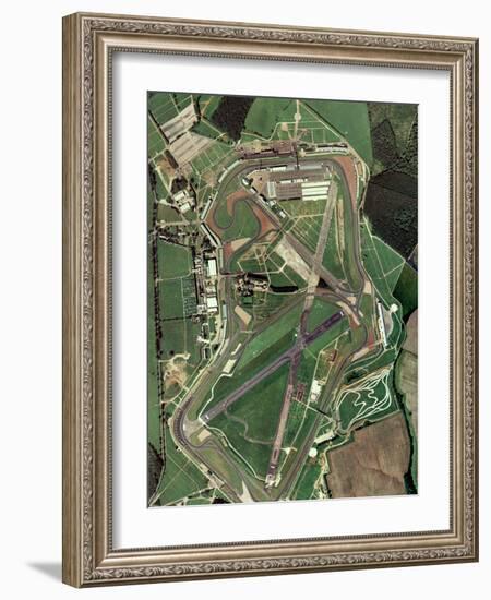 Silverstone Race Track, Aerial Image-Getmapping Plc-Framed Photographic Print