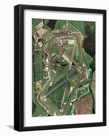 Silverstone Race Track, Aerial Image-Getmapping Plc-Framed Photographic Print