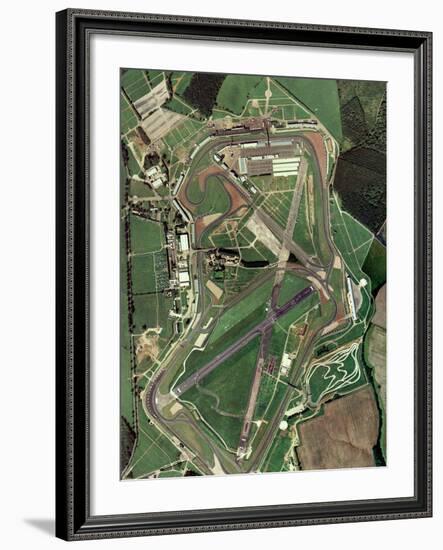 Silverstone Race Track, Aerial Image-Getmapping Plc-Framed Photographic Print