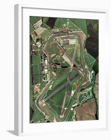 Silverstone Race Track, Aerial Image-Getmapping Plc-Framed Photographic Print