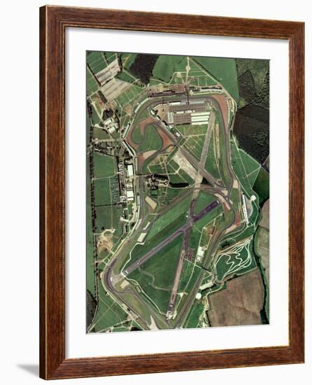 Silverstone Race Track, Aerial Image-Getmapping Plc-Framed Photographic Print