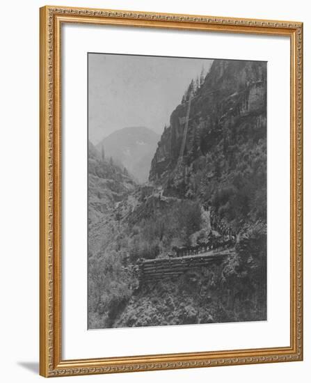 Silverton, Colorado Mining Photograph 1890s-1900s-null-Framed Art Print