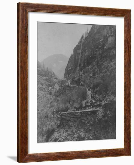 Silverton, Colorado Mining Photograph 1890s-1900s-null-Framed Art Print