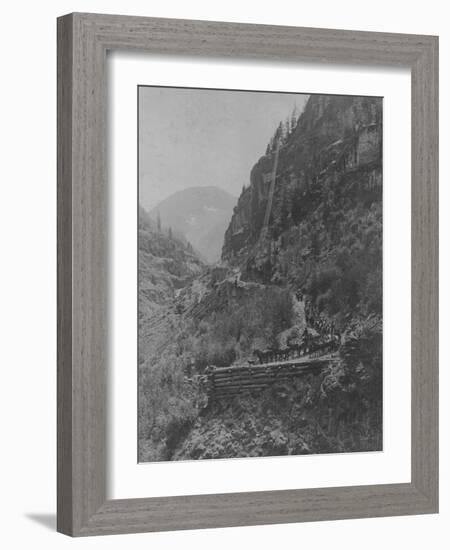 Silverton, Colorado Mining Photograph 1890s-1900s-null-Framed Art Print