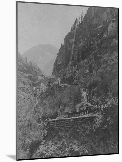 Silverton, Colorado Mining Photograph 1890s-1900s-null-Mounted Art Print