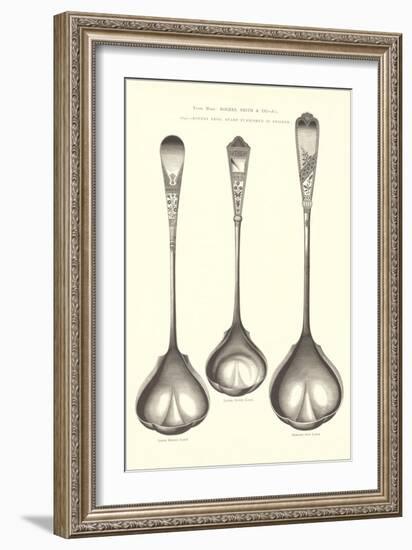 Silverware Patterns for Ladles-null-Framed Art Print